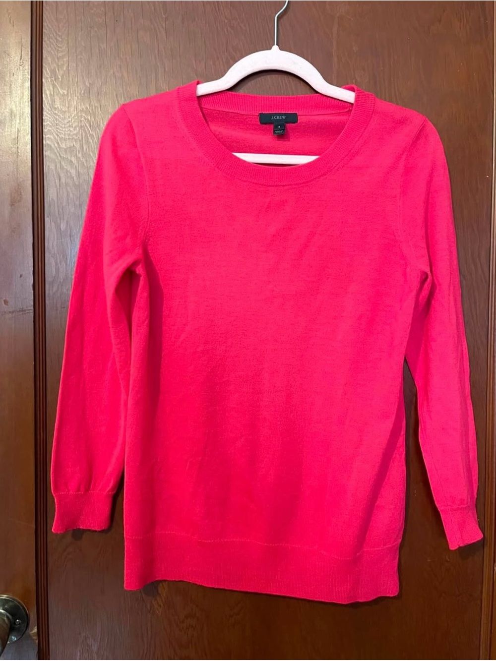 J.Crew Pink Merino Wool Crewneck Sweater Size S